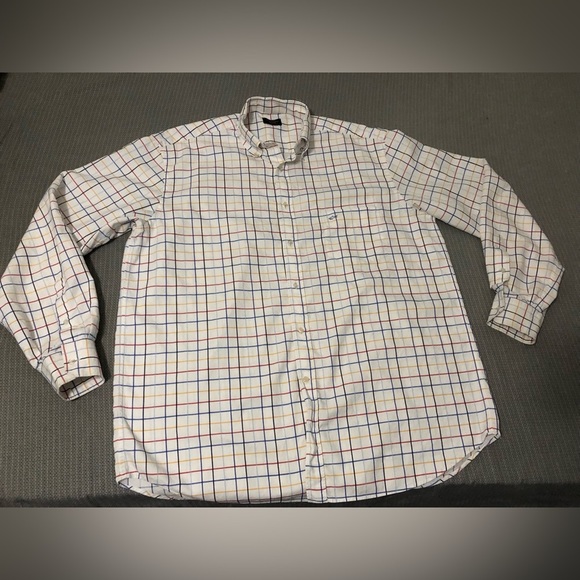 Paul & Shark Yachting Button Up Shirt 43 Men’s XL Checkered‎ - Picture 1 of 9